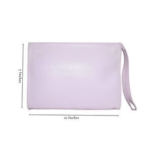 New Pink Leather Clutch Bag